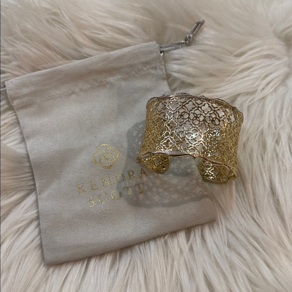 Kendra Scott Gold Filigree Cuff